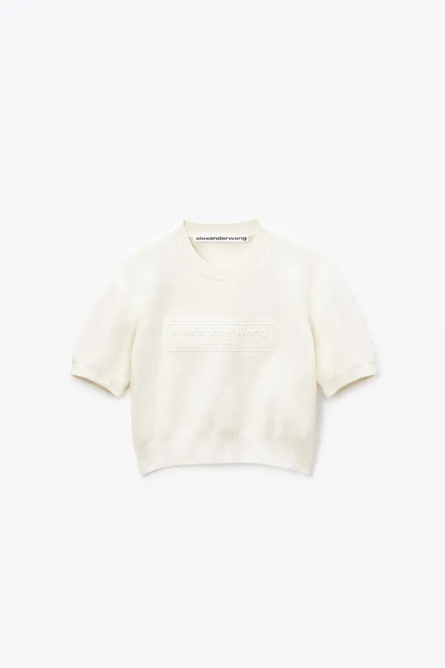 Alexander Wang Sweaters LogoEmbossed Ribbed Chenille Sweater 8211 Women