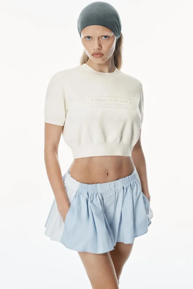 Alexander Wang Sweaters LogoEmbossed Ribbed Chenille Sweater 8211 Women