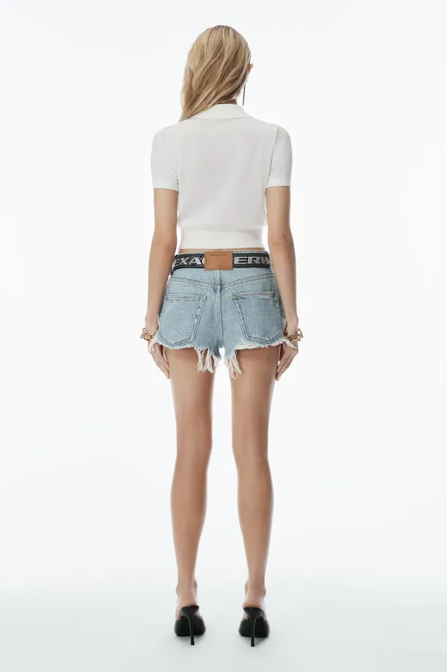 Alexander Wang Sweaters Logo Embroidered Polo Cardigan In Viscose 8211 Women