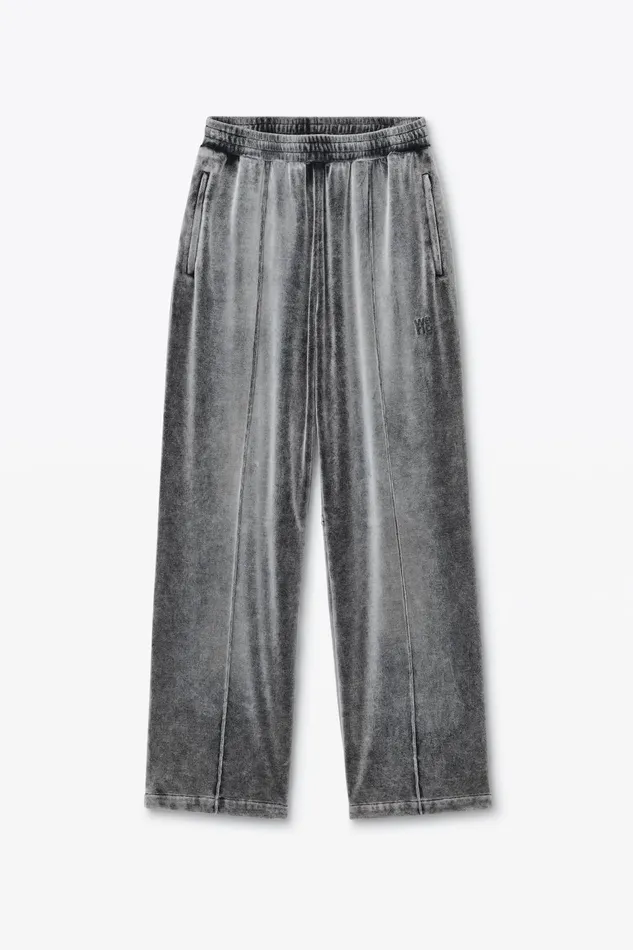 Alexander Wang Sweatpants Trackpants In Crushed Velour 8211 Women