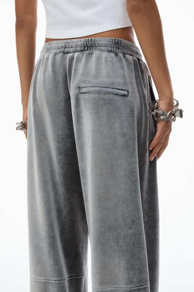 Alexander Wang Sweatpants Trackpants In Crushed Velour 8211 Women
