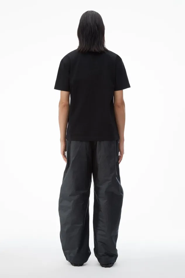 Alexander Wang TShirts Unisex Tee With Distressed Logo In Cotton Jersey 8211 WomenMen
