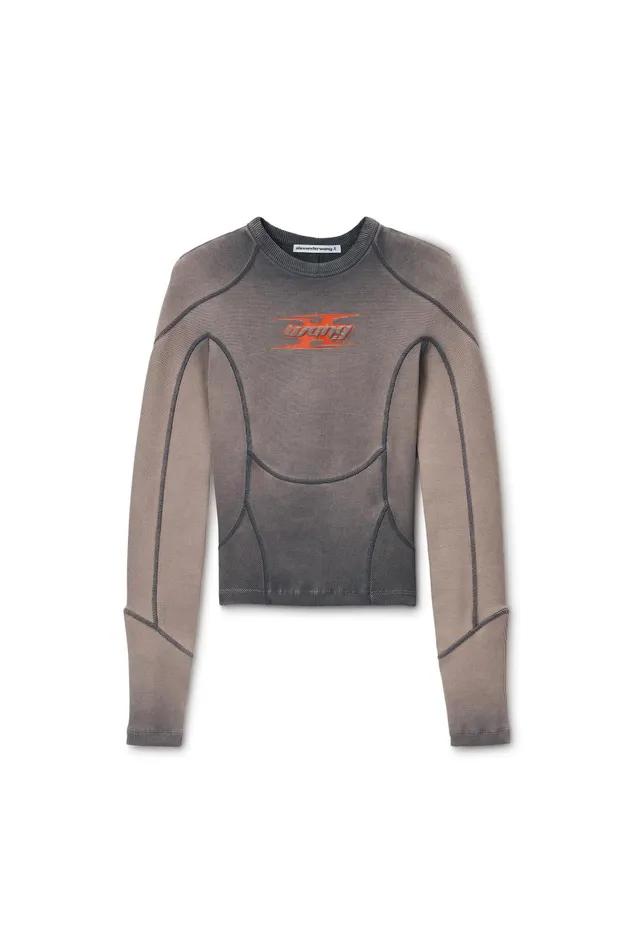 Alexander Wang Tops and Shirts Blade Logo LongSleeve Top 8211 Women