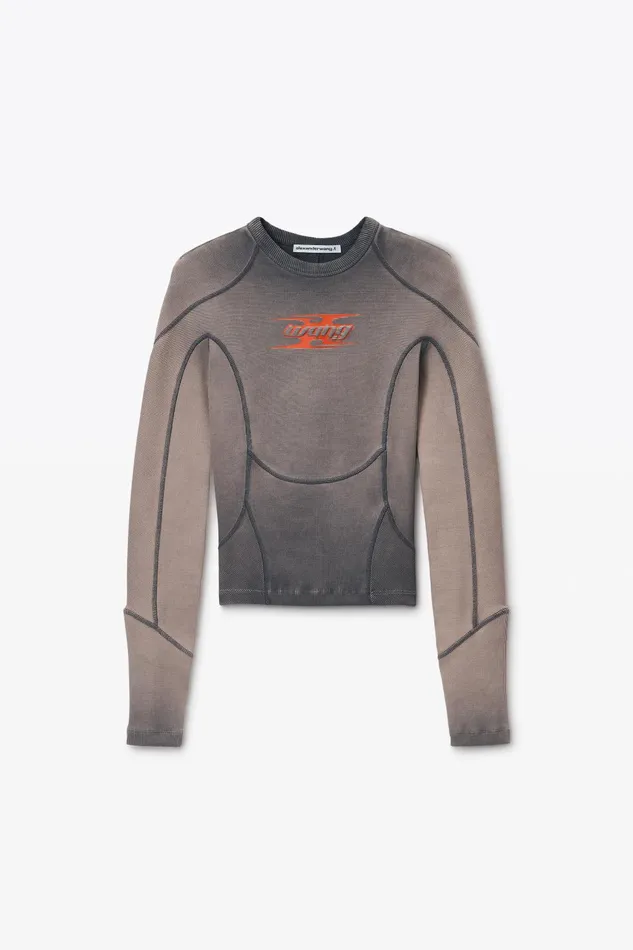 Alexander Wang Tops and Shirts Blade Logo LongSleeve Top 8211 Women