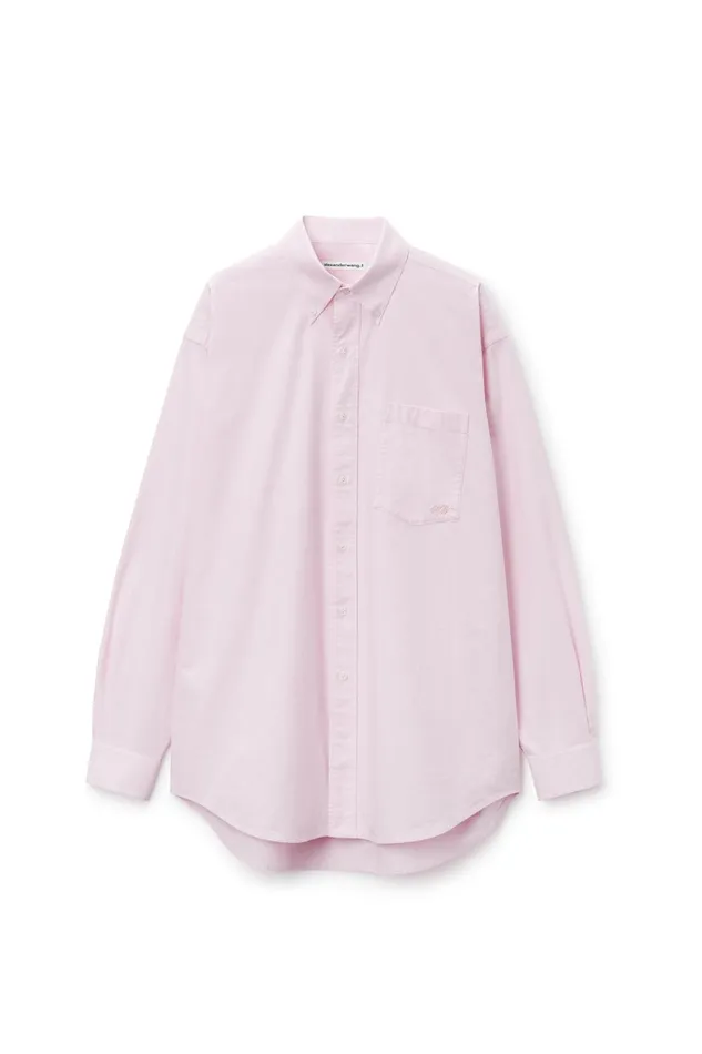Alexander Wang Tops and Shirts Cotton Oxford Oversize Shirt 8211 Women