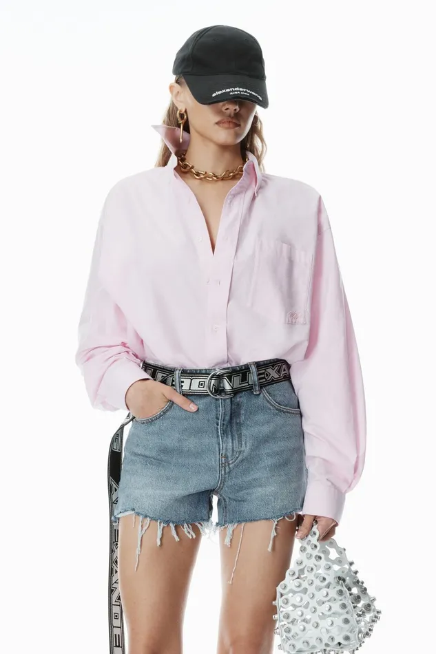 Alexander Wang Tops and Shirts Cotton Oxford Oversize Shirt 8211 Women
