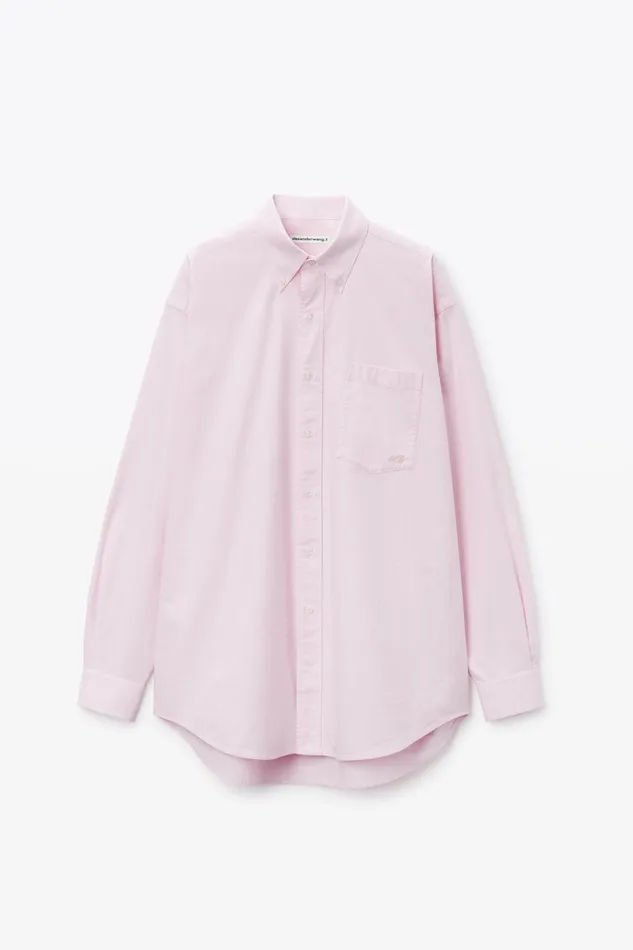 Alexander Wang Tops and Shirts Cotton Oxford Oversize Shirt 8211 Women