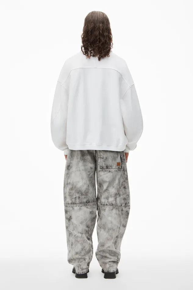 Alexander Wang Tops Puffed Logo Oversized Polo Top In Cotton 8211 Men