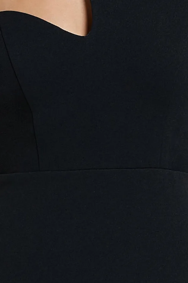 Alexis Midi Dress 8211 Cut Out Detail High Split Dress In Black Women Showpo Dresses