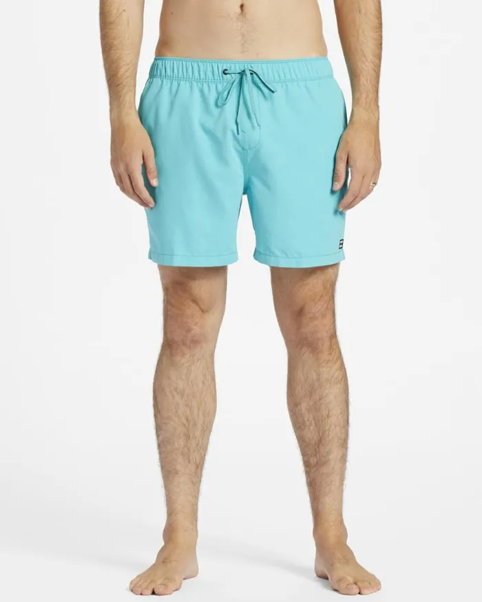 All Day Layback 16034 Boardshorts Dark Mint Men Billabong Elastic Waist Boardshorts