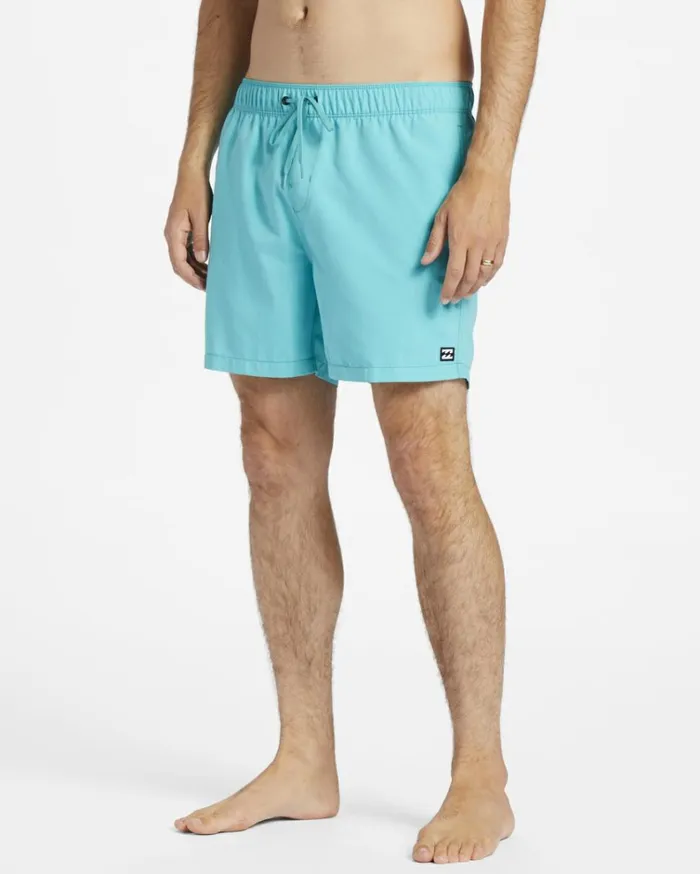 All Day Layback 16034 Boardshorts Dark Mint Men Billabong Elastic Waist Boardshorts