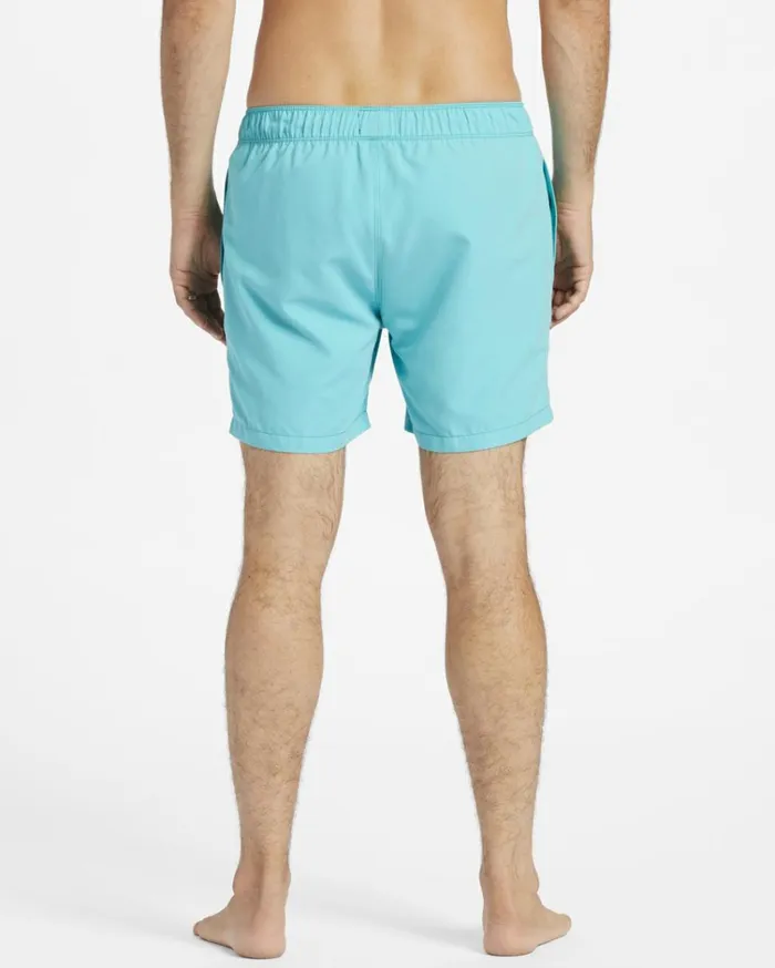 All Day Layback 16034 Boardshorts Dark Mint Men Billabong Elastic Waist Boardshorts