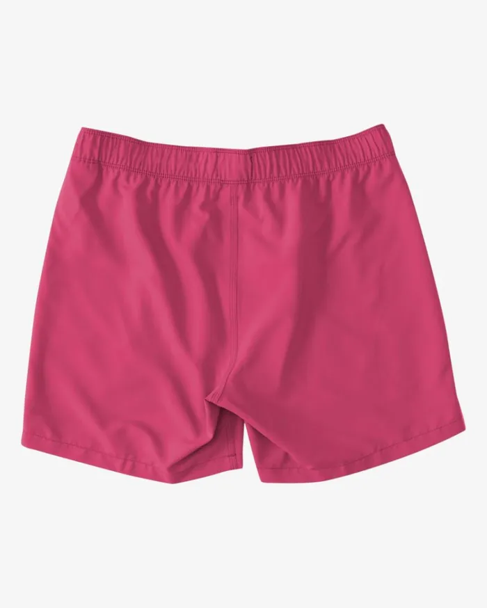All Day Layback 16034 Boardshorts Neon Pink Men Billabong Elastic Waist Boardshorts