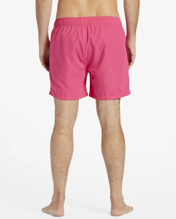 All Day Layback 16034 Boardshorts Neon Pink Men Billabong Elastic Waist Boardshorts