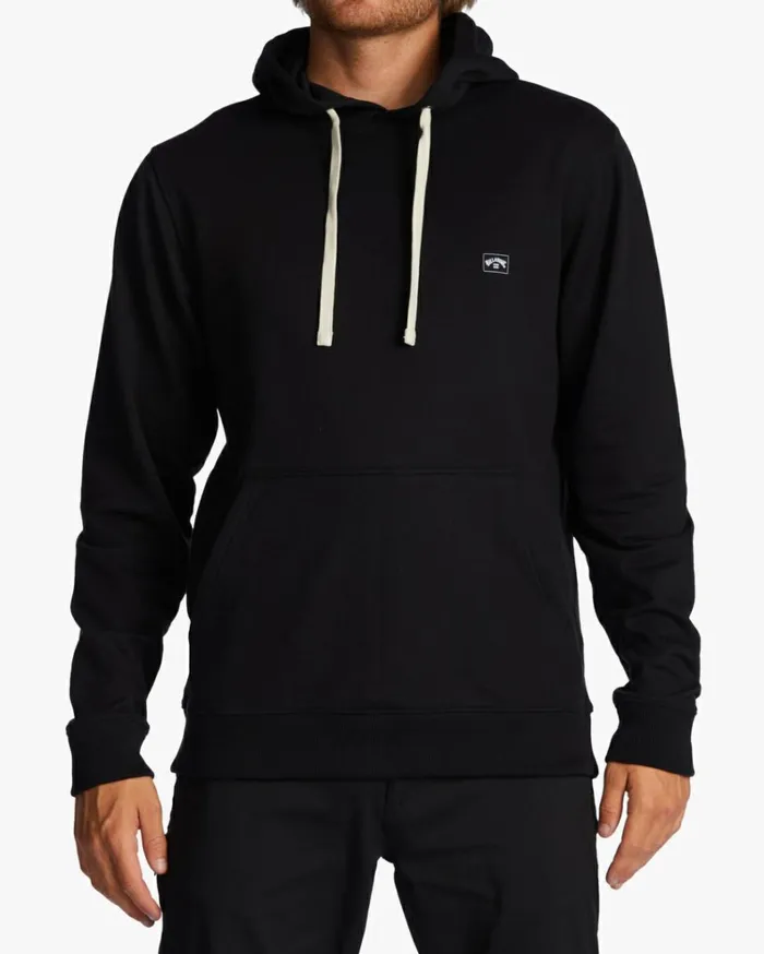 All Day Pullover Hoodie Blackblack Men Billabong Hoodies and Fleece