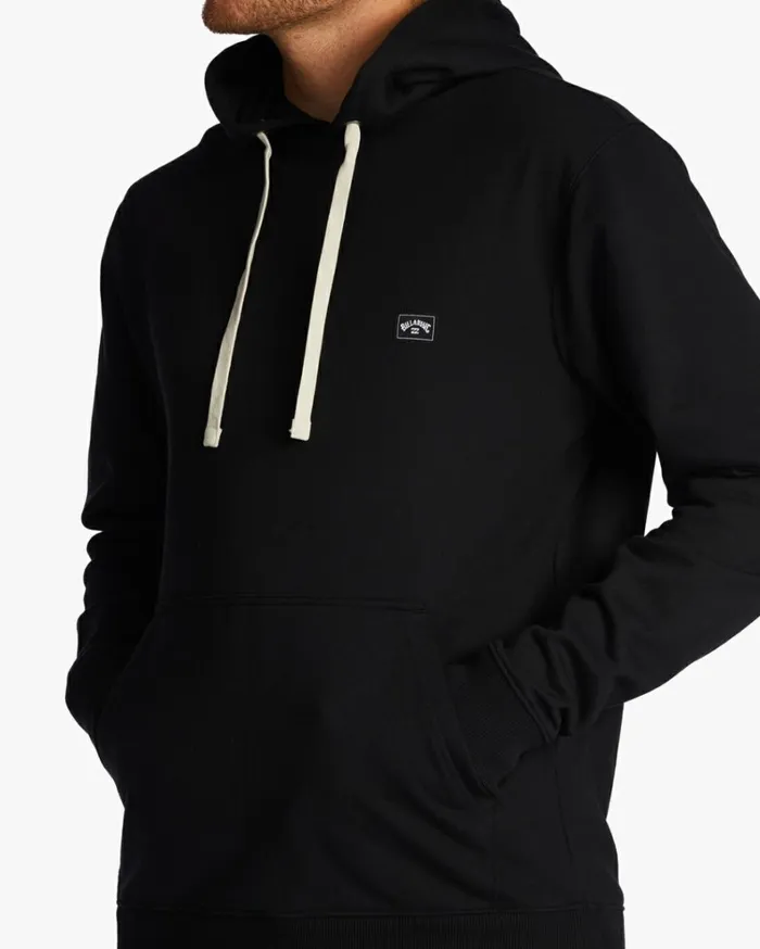 All Day Pullover Hoodie Blackblack Men Billabong Hoodies and Fleece