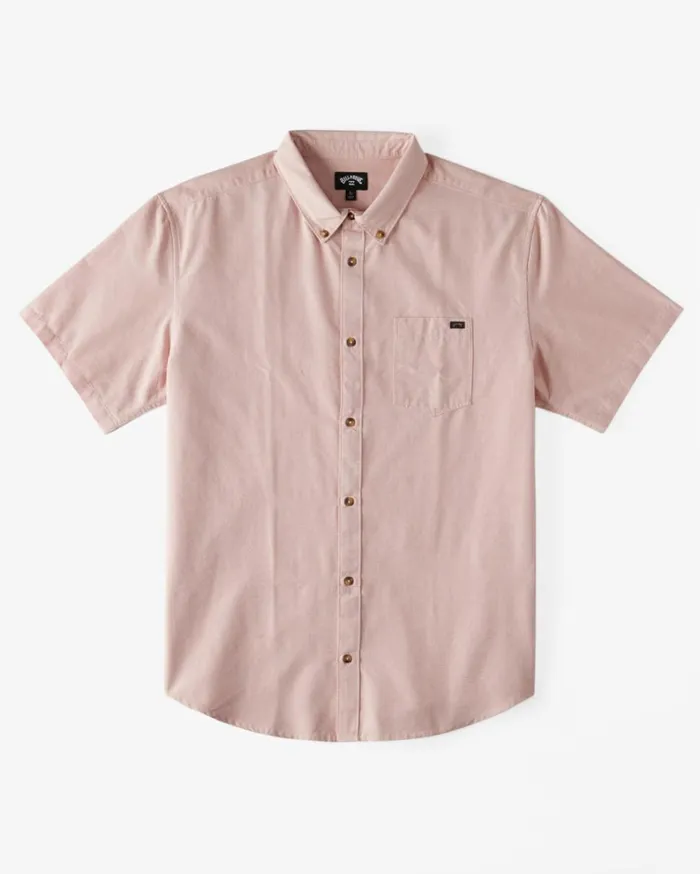 All Day Short Sleeve Shirt Dusty Pink Men Billabong Shirts