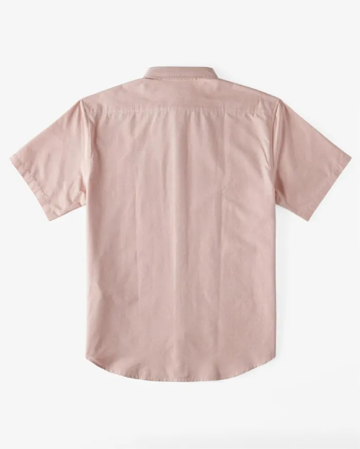 All Day Short Sleeve Shirt Dusty Pink Men Billabong Shirts