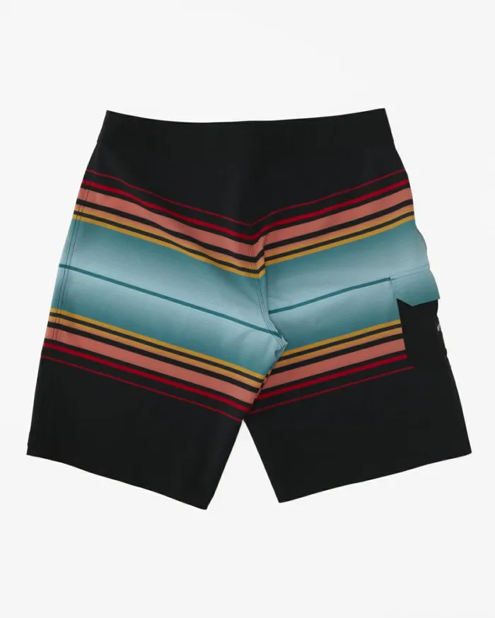 All Day Stripe Pro Performance 20034 Boardshorts Stealth Men Billabong Side Pockets