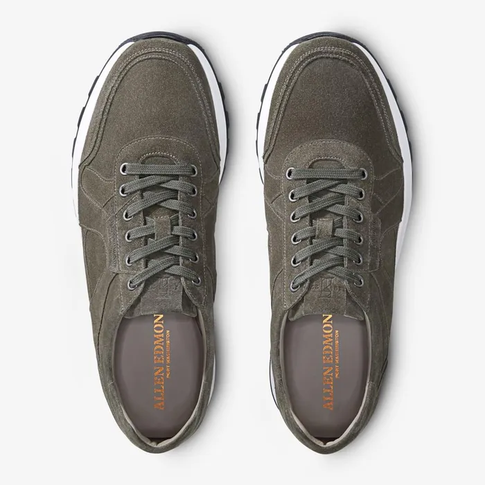Allen Edmonds ATrainer LaceUp Sneaker Grey Suede Men Sneakers