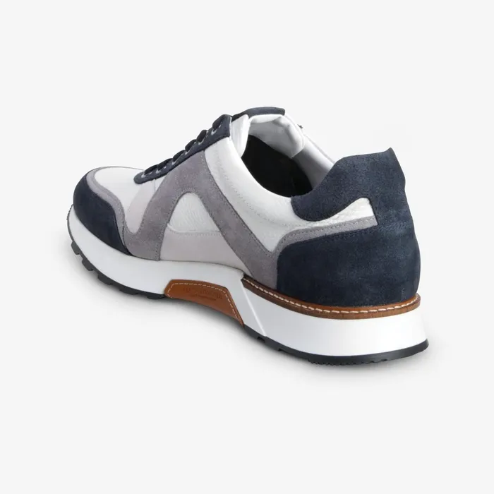 Allen Edmonds ATrainer LaceUp Sneaker Navy Suedewhite Leather Men Sneakers