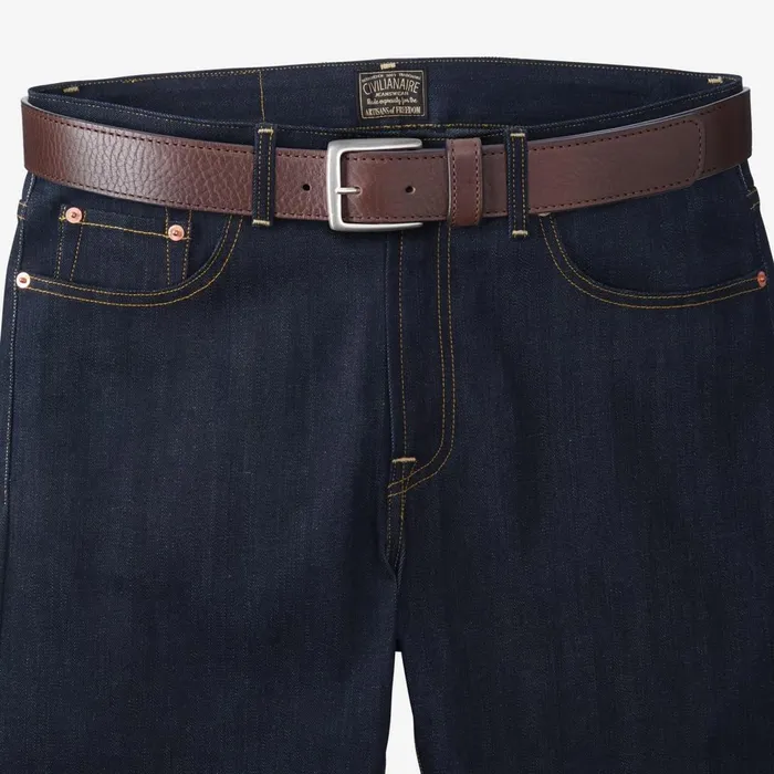 Allen Edmonds Commander Street Casual Belt Brown Men Casual Belts