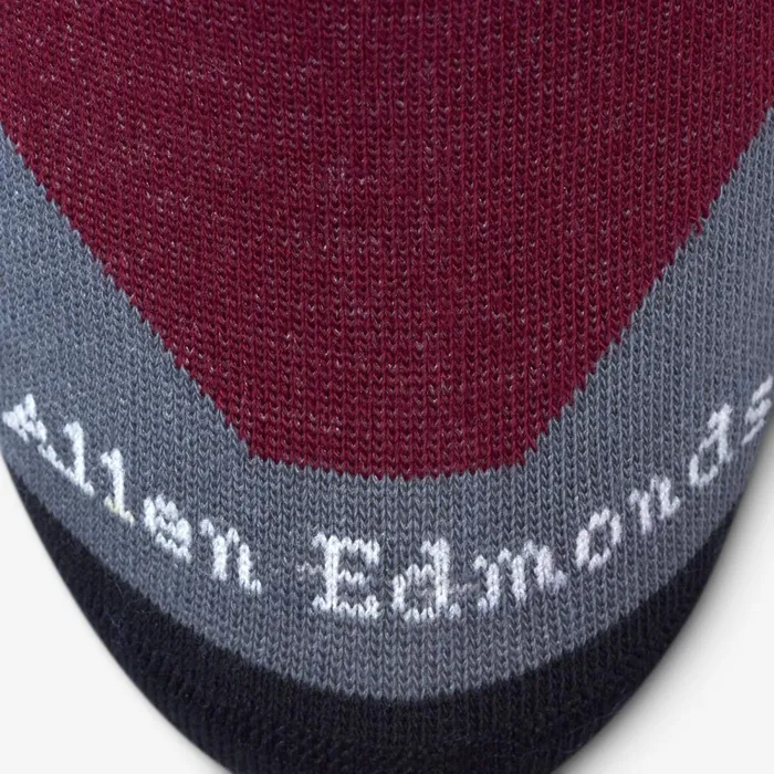 Allen Edmonds Diagonal Stripe Sock Winegrey Men Socks