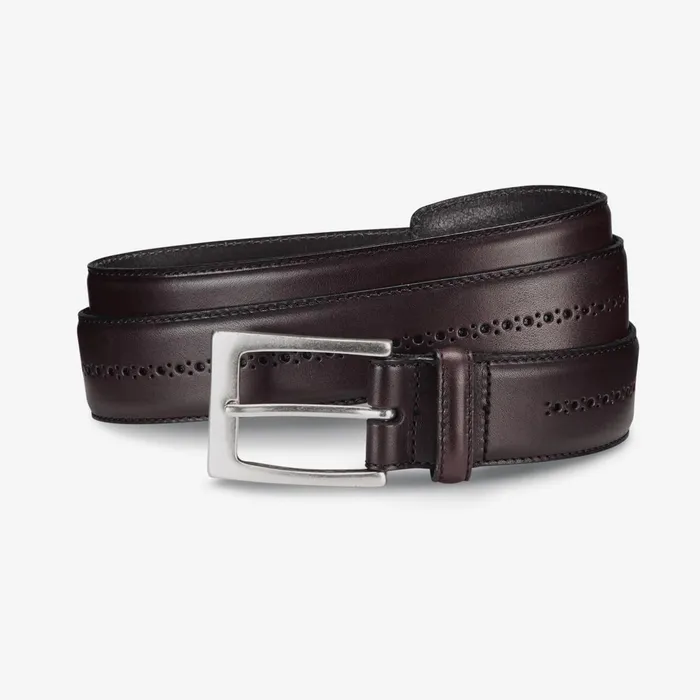 Allen Edmonds Douglas Street Casual Belt Oxblood Men Casual Belts