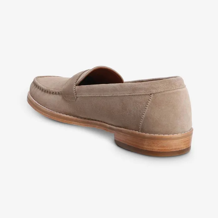 Allen Edmonds Dylan Suede Penny Loafer Bone Men Loafers and SlipOns