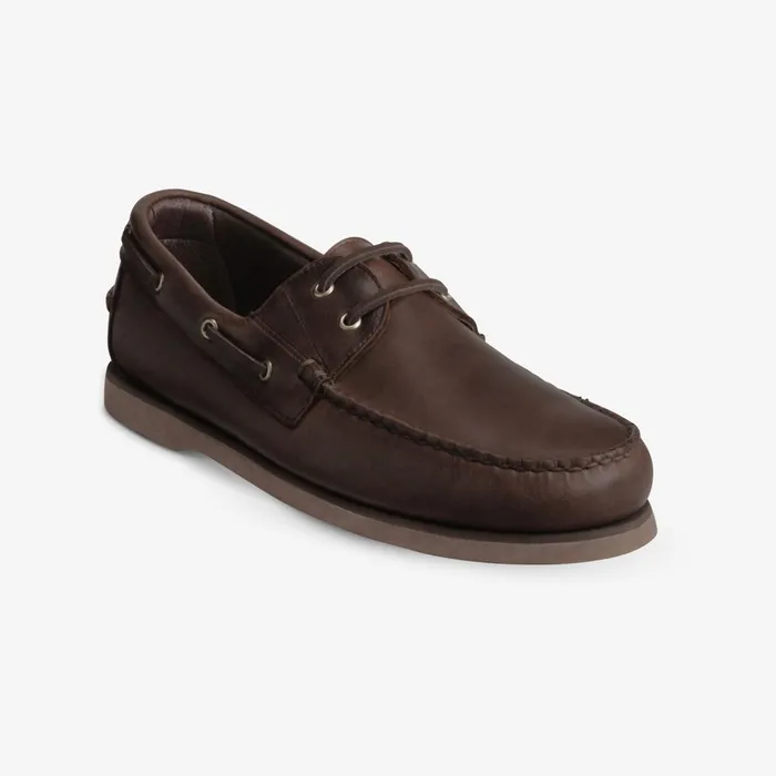 Allen Edmonds Force 10 Boat Shoe Chocolate Brown Men Boat Shoes and Driving Mocs