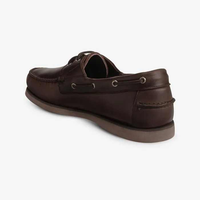 Allen Edmonds Force 10 Boat Shoe Chocolate Brown Men Boat Shoes and Driving Mocs