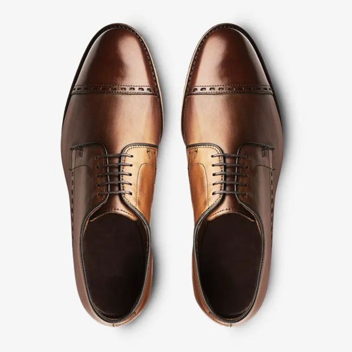 Allen Edmonds Madison Ave Cap Toe Dress Shoe Walnut Men Oxfords and Derbys