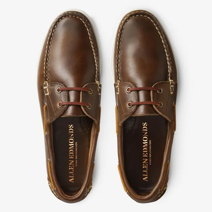 Allen Edmonds Maritime Boat Shoe Brown Men Boat Shoes and Driving Mocs