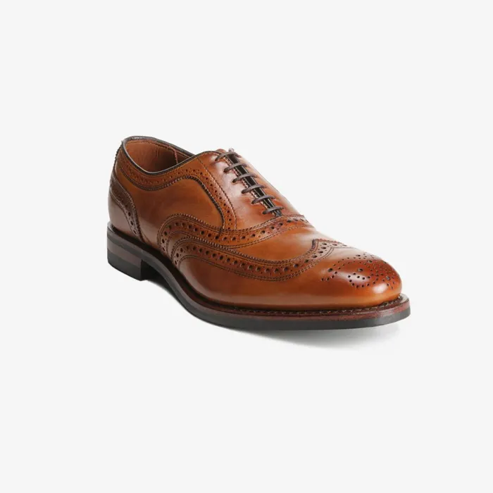 Allen Edmonds McAllister Wingtip Oxford With Dainite Rubber Sole Walnut Men Wide Width Shoes Allen Edmonds McAllister Wingtip Oxford With Dainite Rubber Sole Walnut Men Wide Width Shoes