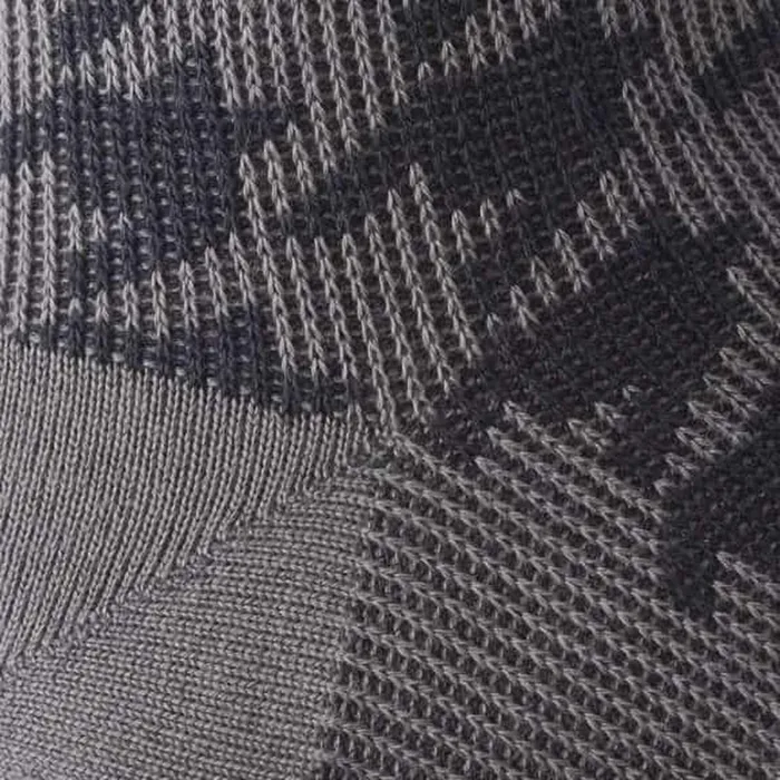 Allen Edmonds MidCalf Pattern Knit Dress Sock Grey Houndstooth Men Socks