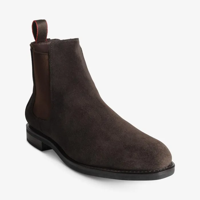 Allen Edmonds Nomad Suede Chelsea Boot Chocolate Brown Men Chelsea Boots