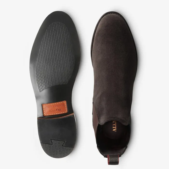 Allen Edmonds Nomad Suede Chelsea Boot Chocolate Brown Men Chelsea Boots
