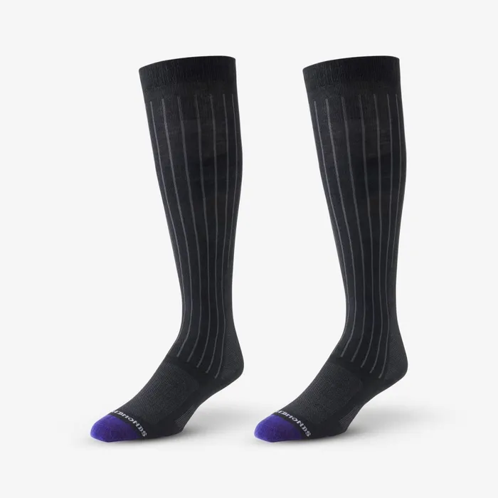 Allen Edmonds OvertheCalf Cotton Air Dress Socks Black Men Socks