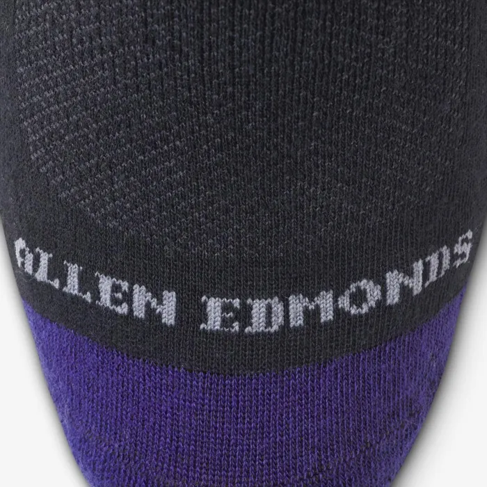 Allen Edmonds OvertheCalf Cotton Air Dress Socks Black Men Socks