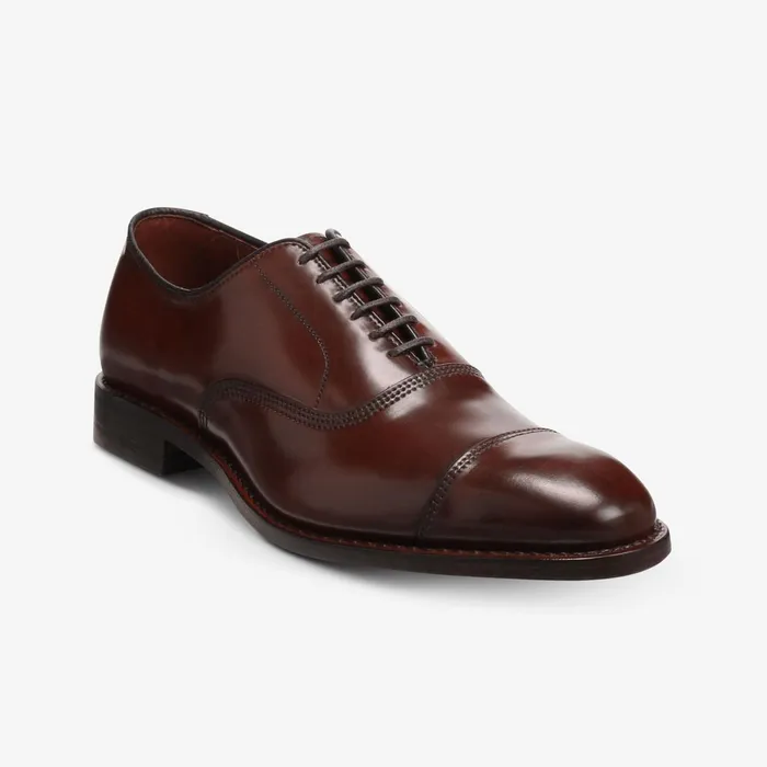 Allen Edmonds Park Avenue Shell Cordovan CapToe Oxford Chili Men Wide Width Shoes
