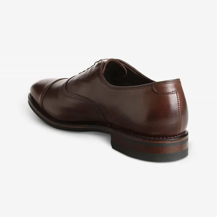 Allen Edmonds Park Avenue Weatherproof CapToe Oxford With Dainite Rubber Sole Brown Men Wide Width Shoes