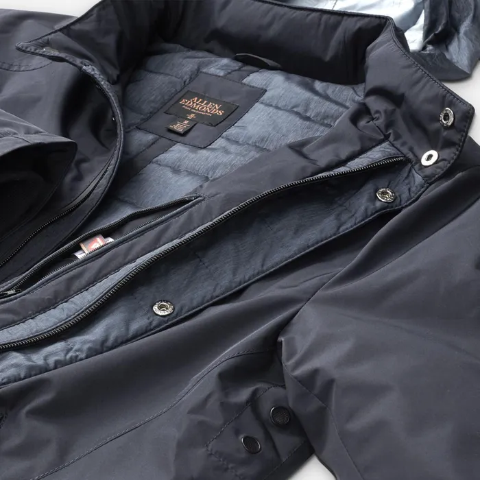 Allen Edmonds Rain Coat Navy Men Outerwear