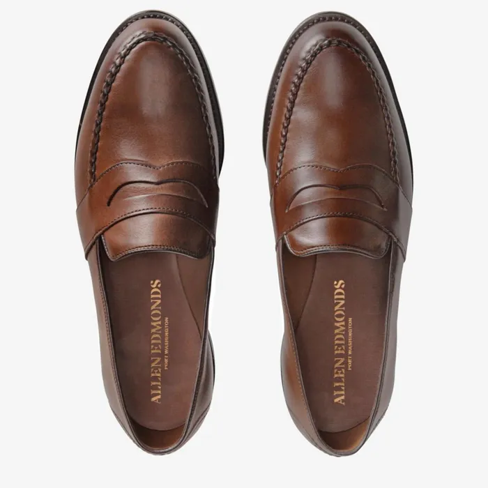 Allen Edmonds Randolph Penny Loafer Coffee Men Wide Width Shoes