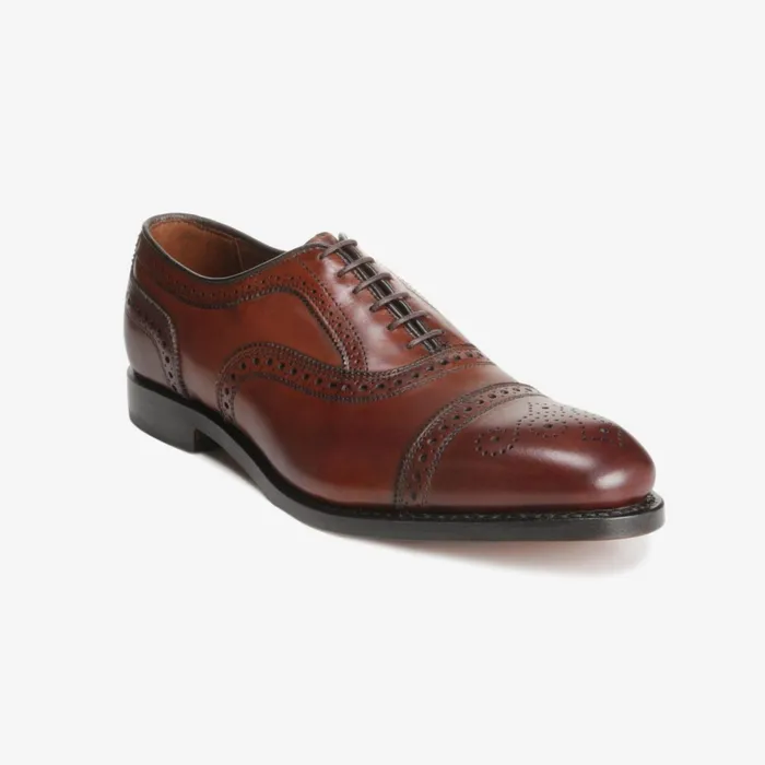 Allen Edmonds Strand CapToe Oxford Dark Chili Men Wide Width Shoes
