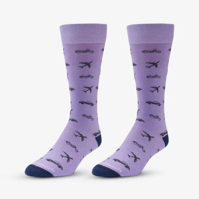 Allen Edmonds Transportation Sock Purple Men Socks