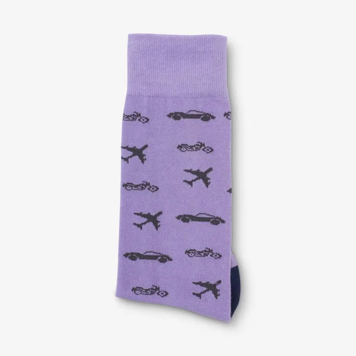 Allen Edmonds Transportation Sock Purple Men Socks
