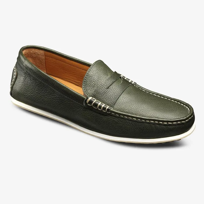 Allen Edmonds Turner Penny Loafer Green Men Boat Shoes and Driving Mocs
