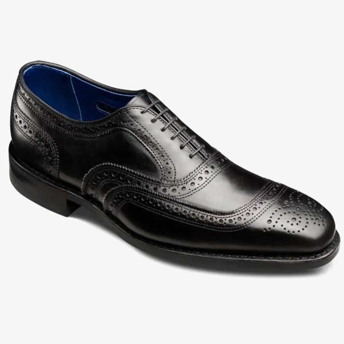 Allen Edmonds University Wingtips Dress Shoes Black With Blue Lining Men Oxfords and Derbys Allen Edmonds University Wingtips Dress Shoes Black With Blue Lining Men Oxfords and Derbys