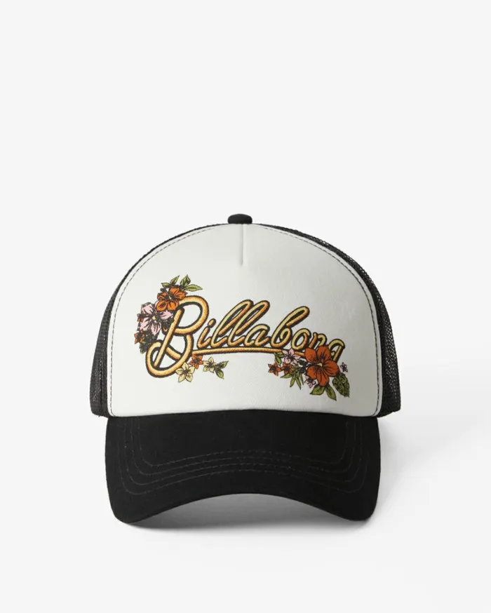 Aloha Forever Trucker Hat Black Multi 1 Women Billabong Hats and Beanies
