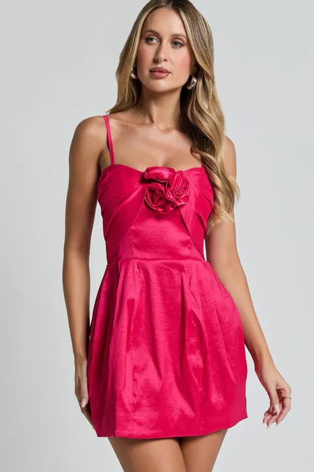 Amberle Mini Dress 8211 Strappy Rosette Detail Bodice Dress In Raspberry Women Showpo Curve Clothes Amberle Mini Dress 8211 Strappy Rosette Detail Bodice Dress In Raspberry Women Showpo Curve Clothes